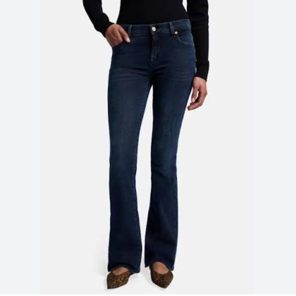 7 for all mankind Women’s Denim jeans Dark wash Bootcut Sz 32 - Picture 1 of 16